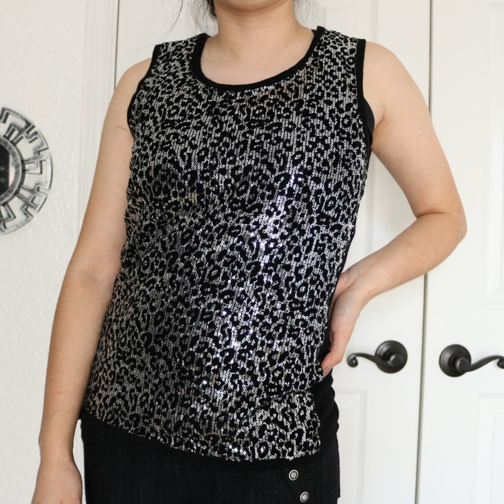Sparkly Cheetah Tank Top